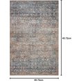thumbnail image 2 of Chris Loves Julia x Loloi Jules Collection Area Rug JUL-06 Denim/Spice 18" x 18" Sample, 2 of 8