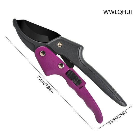 WWLQHUI Garden Pruning Shears with Stainless Steel Blades,Handheld Pruners Save Effort Easy to Work Pulley Lever Pruners Bypass Pruning Shears  for Your Garden