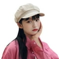 thumbnail image 4 of EnJoCho Fashion Caps for Women's Spring/Summer Simple Vintage Bright Line Beret Outdoor Painter Hat Breathable, 4 of 4