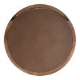thumbnail image 4 of Kate and Laurel Miroir Mural Rond Encadré en Bois Hartman, 30 Pouces Diamètre, Marron, Miroir Rond Boho Chic pour Mur, 4 of 7