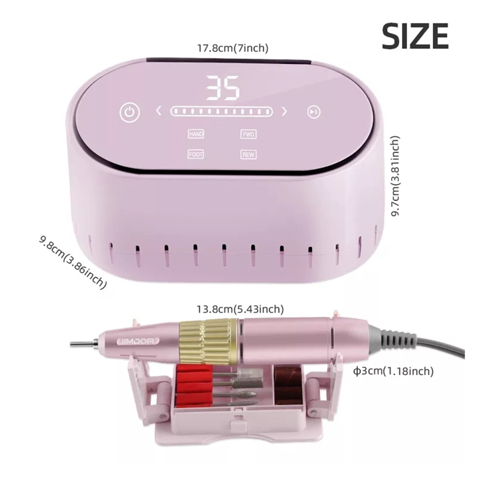 35000 RPM Newest Nail Drill Machine Manicure Drill With HD Display Touch Screen Electric Nail Sander For Nail Art Salon