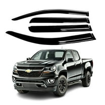 Sunwei Acrylic Window Visor Sun Rain Deflector Guard Fits Chevrolet Colorado 15-22