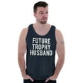 thumbnail image 4 of Future Trophy Husband Engagement Mens Big & Tall Graphic Tank Top Brisco Brands 2X, 4 of 5
