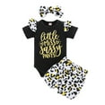 thumbnail image 1 of POINTERTECK MAMA‘S Mini Baby Girls Clothes Set Romper+Floral Shorts+Headband Summer Outfits, 1 of 6