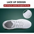 thumbnail image 3 of Womens Cheer Dance Shoes Girls White Breathable Lightweight Cheerleading Competition Shoes Athletic Sport Training Sneakers, 3 of 14