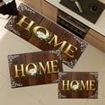 thumbnail image 2 of YIMEIS HOME wooden background Machine Washable Non-Slip Rubberback Indoor Runner Rug/Area Rug for Kitchen, Hallway, Kitchen, Entryway, Bathroom, 3 Piece Set - 16''*24''/20''*32''/47''*18'', 2 of 10