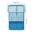thumbnail image 2 of Uxcell Mesh Pen Holder Pencil Holder Pencil Basket Pen Cup Locker Organizer Square Makeup Brush Holder, Blue 2 Pack, 2 of 5