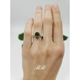 thumbnail image 5 of 8x6mm - 10x8mm Lab Created Green Tourmaline Colored Spinel, Oval Cut, Solitaire Ring, Sterling Silve, 5 of 5