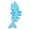 Blue, variant on mdesiwst Rubber Bone Dog Toy Fish Bone Shape Dog Chew Toy Teeth Cleaning Toy for Aggressive Chewers Interactive Training Fetch