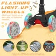 thumbnail image 7 of XJD 3 Wheel Kick Scooter for Kids,Foldable 3 Wheels Toddlers Scooter with LED Light & Adjustable Height, Best Gift for Boys Girls Outdoor Activities, Peach, 7 of 7