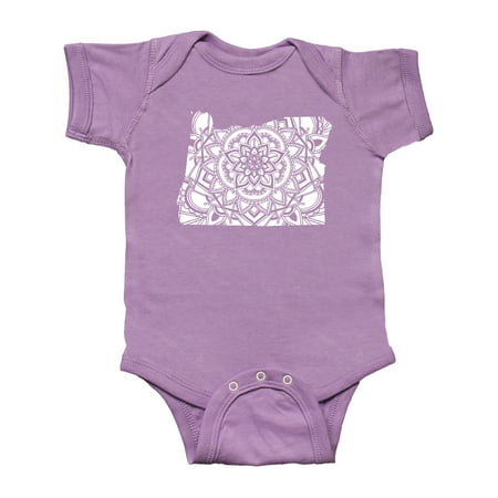 

Inktastic Oregon Silhouette Mandala Gift Baby Boy or Baby Girl Bodysuit