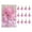 Pink, variant on KDFWDM 12-Piece Christmas Eight-Pointed Star Ornament Set, 2 x 3 Inch Miniature Delicate Star Decor for Tree Branches, Festive Small Hanging Accents for Holiday Home Decorating