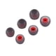 thumbnail image 1 of 30 Uds. Auriculares intrauditivos de silicona para reemplazar los auriculares KZ (gris + rojo) FLhrweasw Nuevo, 1 of 8