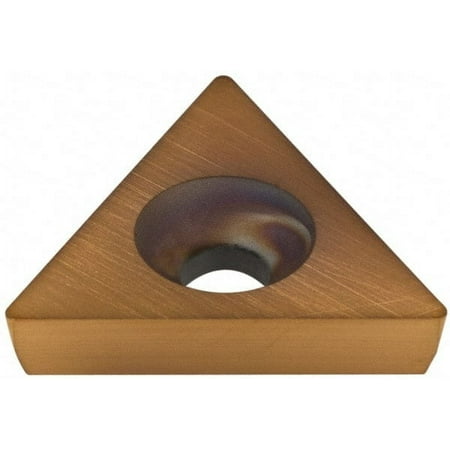

Hertel TD6P1 Grade HP520B Carbide Boring Insert TiN Finish 60° Triangle 11° Relief Angle 3/8 Inscr Circle 1/8 Thick 1/64 Corner Radius