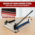 thumbnail image 5 of Office Guillotine Paper Machine, 21.2 Inch Compact Base, Anti-Warp Steel Plate, A3 Industrial Paper Cutter, Fabric Slicing Tool, Corporate Print Room, Stationery Shop, 5 of 9