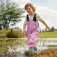 thumbnail image 4 of Rain Suit Kids Solid Proof Rain Dungarees Kids Rain Wear for Kids 6-7 Years, 4 of 4
