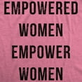 thumbnail image 2 of Womens Empowered Women Empower Women T-shirt Cool Lady Girl Power Feminism  Tee Womens Graphic Tees, 2 of 7