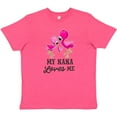 thumbnail image 3 of Inktastic My Nana Loves me with Two Flamingos Youth T-Shirt, 3 of 5