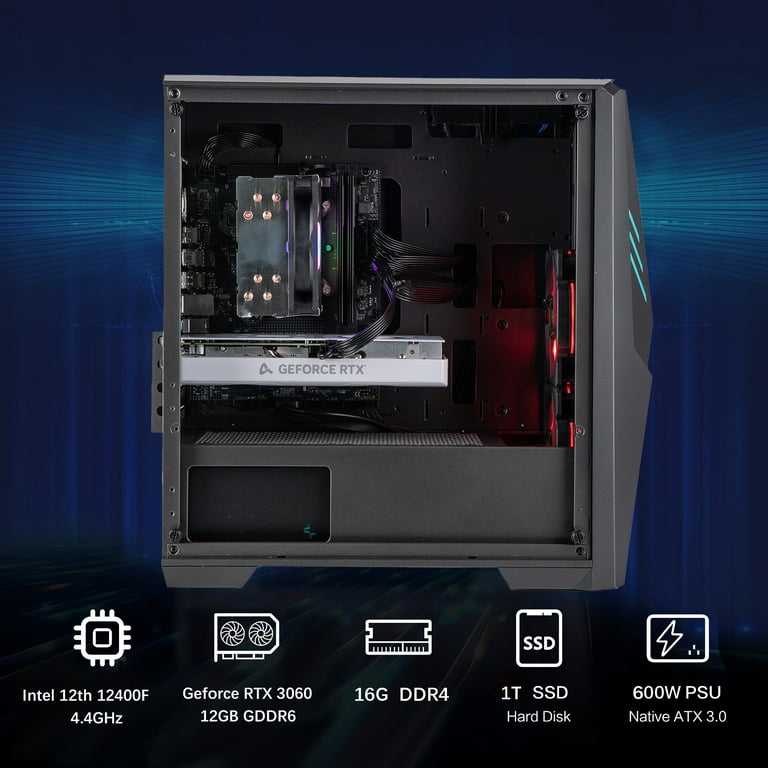 Ningmei Gaming PC - Intel Core i5 12400F, NVIDIA GeForce RTX Ningmei Gaming PC - Intel Core i5 12400F, NVIDIA GeForce RTX