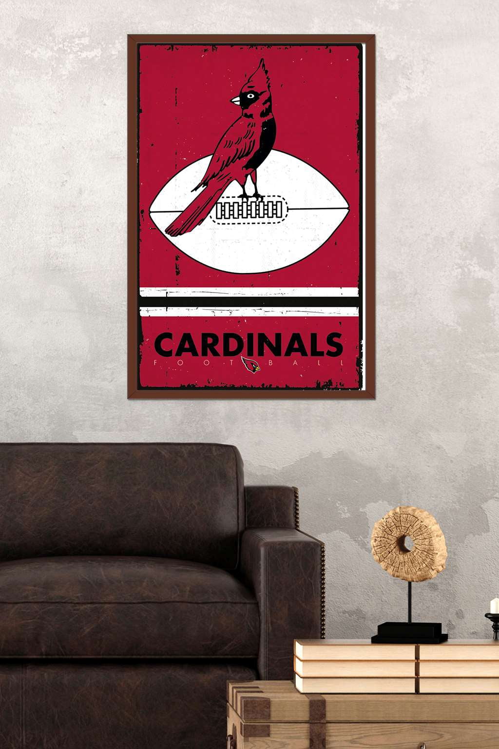 NFL Arizona Cardinals - Retro Logo 15 Wall Poster, 22.375" x 34", Framed