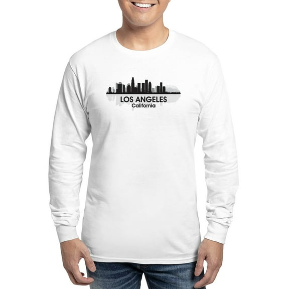 CafePress - Los Angeles Skyline Long Sleeve T Shirt - Unisex Cotton Long Sleeve T-Shirt