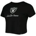 thumbnail image 2 of Women's New Era Black Las Vegas Raiders Historic Champs T-Shirt, 2 of 3