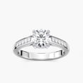 thumbnail image 2 of Silvago Jewelry 14K White Gold Plated Ring - 1.6 Ct Round Cut Moissanite - Solitaire Engagement Ring for Women - Elegant Wedding Jewelry - Celebration Gift, 2 of 3