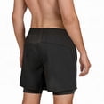 thumbnail image 4 of REDESS Men's Shorts Athletic with Liner,Shorts for Running Workout Basketball Gym,7"Inseam,Black, 4 of 8