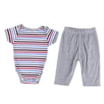 thumbnail image 1 of 2pcs a rayas del bebé recién nacido, gris pantalones para, 1 of 9