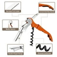 thumbnail image 3 of Unique Bargains 10Pack 5' Wine Openers Tire-Bouchon Ouvre-Bouteille de Vin Rouge, Orange, 3 of 6