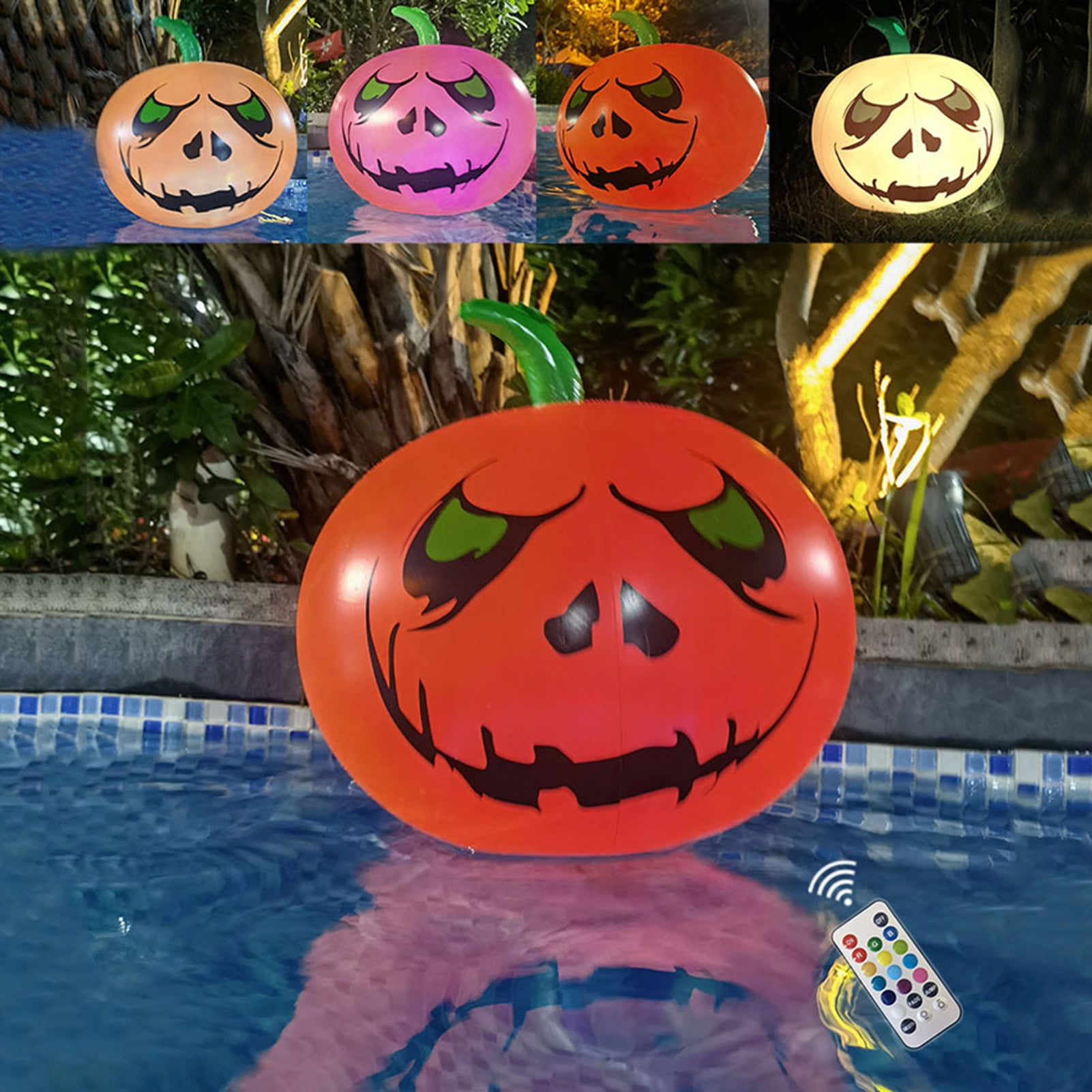 wirlsweal 1 Set Inflatable Ball Glow in The Dark LED Color Change