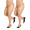 Color 2, variant on 2-Pack Plus Size Oil Gloss Tights - Sheer Anti-Snag Pantyhose for Women