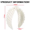 thumbnail image 2 of Diademas para mujer,Diademas para mujer,Diademas para mujer Diademas,Diadema ancha anudada,Diadema superior adornada con joyas,Diadema elegante para el cabello para mujer, 2 of 5
