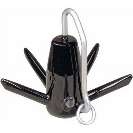 UPC: 0025552614017 | Greenfield 614-B – 14 lb Black Painted Iron Richter Anchor