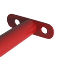 thumbnail image 3 of vidaXL Turning Bars 3 pcs 125 cm Steel Red, 3 of 4