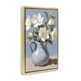thumbnail image 3 of Stupell Industries Ivory Arrangement in Blue Jug Gold Framed Floater Canvas Wall Art, design by Gina Kelly, 3 of 9