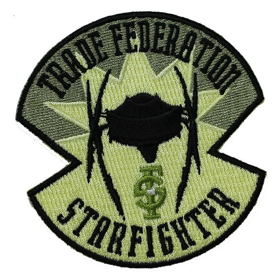STAR WARS Starfighter Patch Iron-On / Sew-On Disney Officially Licensed Movie & TV Artwork, 3" x 3" Embroidered Patch