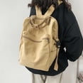 thumbnail image 5 of Fgnfyis Backpack for School Unisex College Students Daily Commute Lightweight Water Washed Casual Shoulder Bag Kids Backpack Khaki, 5 of 5