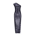 thumbnail image 3 of DailyTrove Women's One-Shoulder Split Gown-Sleeveless-Floor-Length-Satin-for Gala/Event-Unique One-Shoulder, 3 of 4