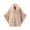 Beige, variant on Womens Sweaters Casual Classic Winter Wrap Cable Knit Poncho with Faux Fur Edges Hook Fastening Detail Stylish Outerwear for Weekend Hangouts Casual Getaways