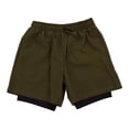 thumbnail image 1 of Bermuda Athletic Works para Niño Diseño Doble con Jareta y Bolsillos Verde Talla 10, 1 of 4
