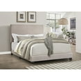 thumbnail image 3 of Home Design Evon Queen Linen Upholstered Bed Frame with Foam Padding and Polyester Upholstery, Warm Gray, Easy assembly, 3 of 5