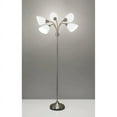 thumbnail image 2 of 5-Light Multi-White Shade Floor Lamp Adjustable Gooseneck Arms Silver-, 2 of 4