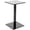 Black, variant on Plymor Clear Acrylic Square Barbell Pedestal Display Riser, 10.5" H x 6" W x 6" D (1/4" thick)