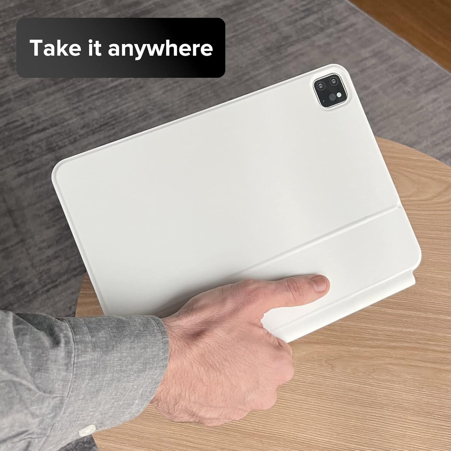 Magic Keyboard Case for iPad Pro 11-inch 2024 (M4) and iPad Pro 11-inch 2025 (M5) - Magnetic Keyboard with Multi-Touch Trackpad, Backlit, Lightweight - White