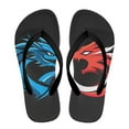 thumbnail image 2 of Psesaysky Boy Flips Flops for Kids Blue Red Dragon Print Child Slip-on Thong Sandals Kid Boys Slides Water Shoes for Beach Swim Pool Size 13.5, 2 of 7