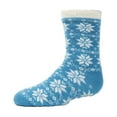 thumbnail image 4 of MeMoi  Snowflake Plush-Lined Cozy Socks - Girls - Female, 6-7, Tango Red, 4 of 4