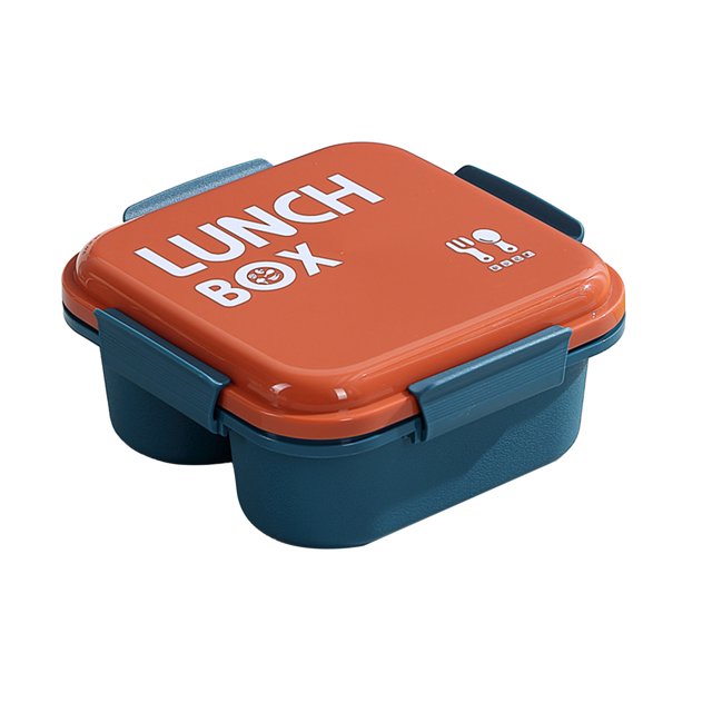 Tumotour Border Student Bento Box Children Sealed Fruit Box Salad Box Work Microwave Lunch Box Chopsticks Dip Container Cute Kids Bento Lunch Box