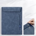 thumbnail image 1 of Upgraded Leather Board Clip, Writing Leather Paper Folder Board with Pen Holder, Clipboard, C, 1 of 5