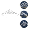 thumbnail image 3 of Miangastore Crowns Women Rhinestone Silver Anniversary 1Pcs 4.9x1.2in, 3 of 8